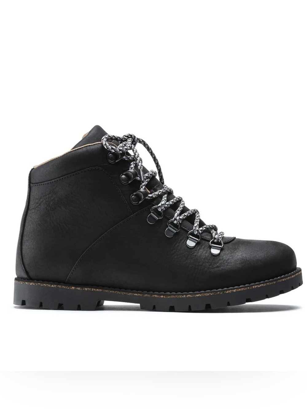 Birkenstock Jackson Leather Ankle Boots Black 6 Lace Up Gorpcore Hike Camp EU 37